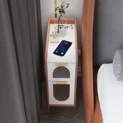 Modern Style Ultra-Narrow Bedside Table