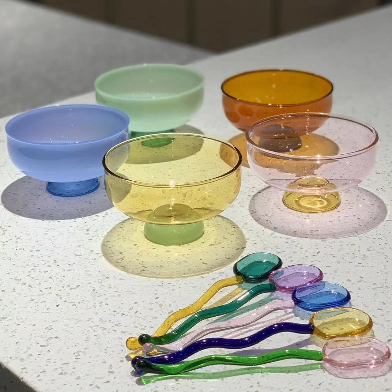 Heat resistant glass bowl