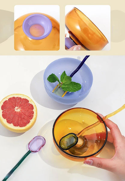 Heat resistant glass bowl