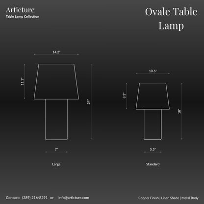 Ovale Table Lamp