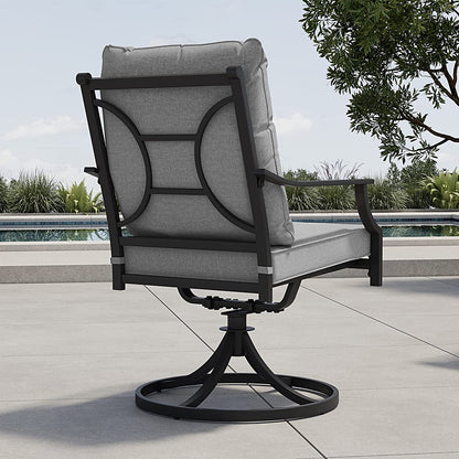GRAND PATIO Swivel Dining Chairs Outdoor Dining Set Patio Dining Furniture Set