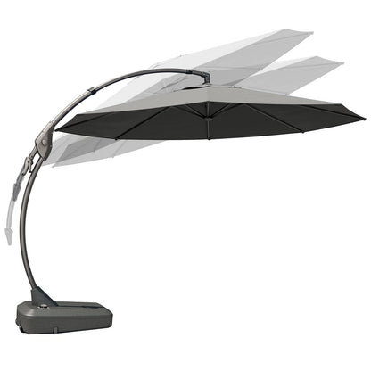 FT Deluxe NAPOLI SUNBRELLA Cantilever Umbrella with Umbrella Cover