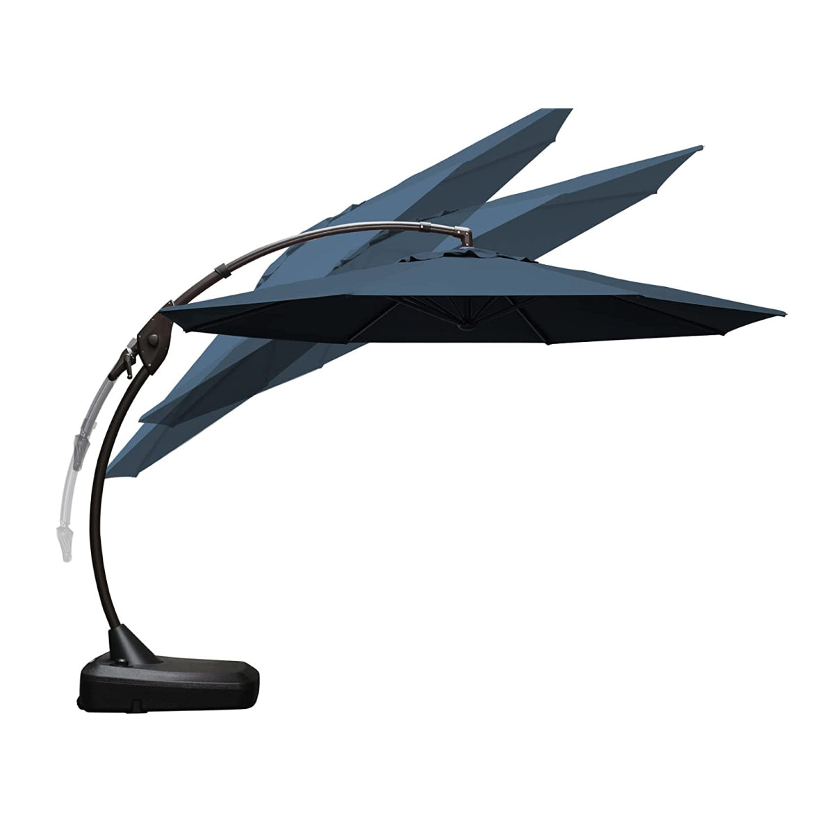 FT Deluxe NAPOLI SUNBRELLA Cantilever Umbrella with Umbrella Cover