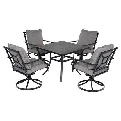 GRAND PATIO Swivel Dining Chairs Outdoor Dining Set Patio Dining Furniture Set