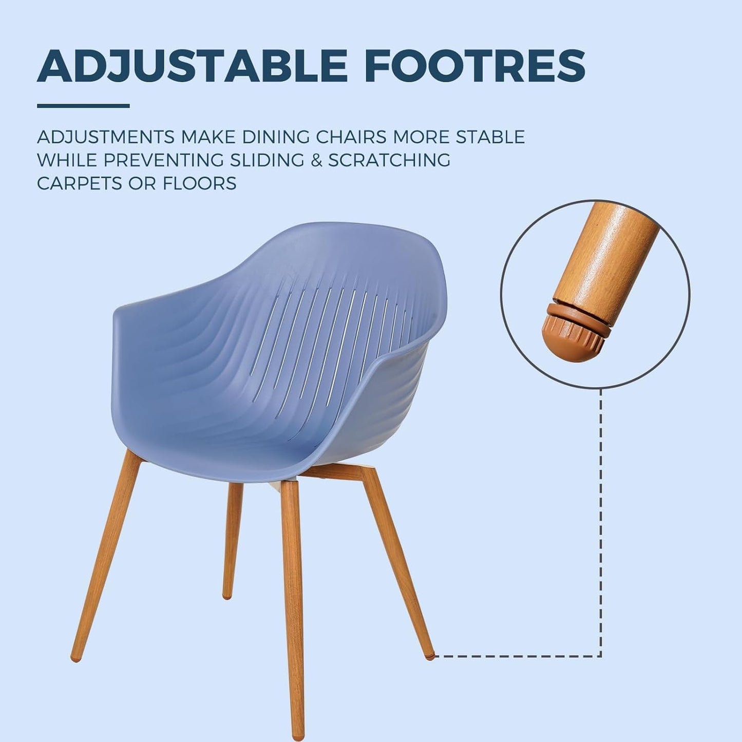 Outdoor Dining Set, Recycled Plastic Dining Chairs, Whale Modeling Design