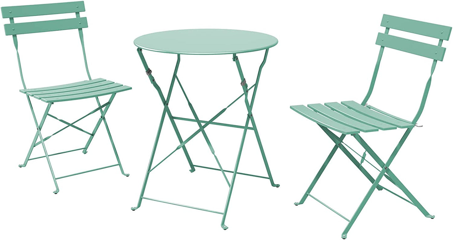GRAND PATIO Outdoor Premium Steel 3-Piece Foldable Patio Sets