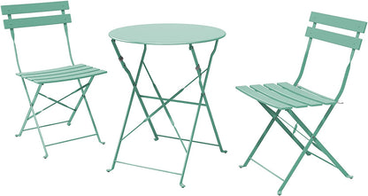 GRAND PATIO Outdoor Premium Steel 3-Piece Foldable Patio Sets