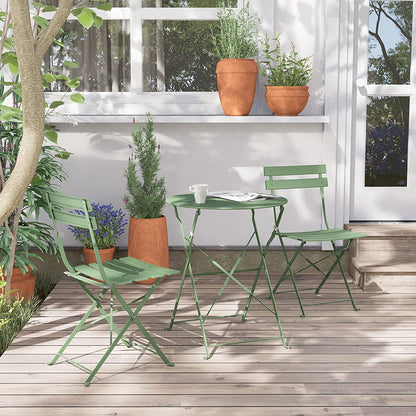 GRAND PATIO Outdoor Premium Steel 3-Piece Foldable Patio Sets