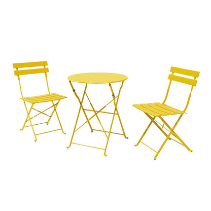 GRAND PATIO Outdoor Premium Steel 3-Piece Foldable Patio Sets