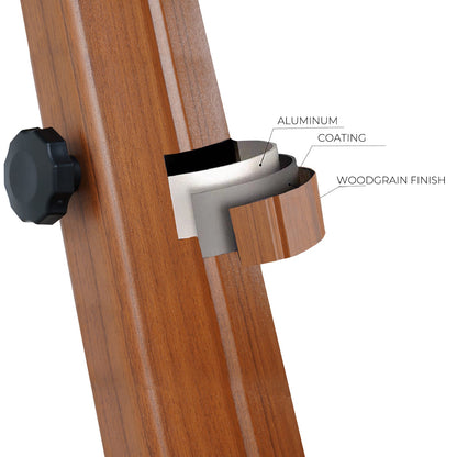 GRAND PATIO Offset Patio Umbrella,360-Degree Rotation (Weighted Base NOT INCLUDED)