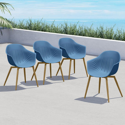 Blue Whale Outdoor Dining Chair Set