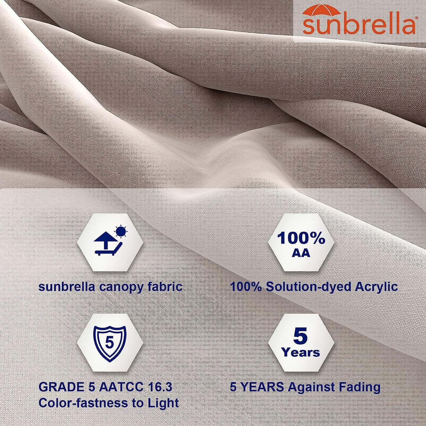 FT Deluxe NAPOLI SUNBRELLA Cantilever Umbrella with Umbrella Cover