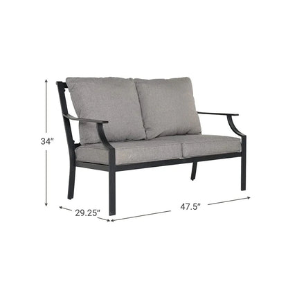 Outdoor Dining Set, Patio Dining Set Metal Patio Garden Set for Backyard,Patio