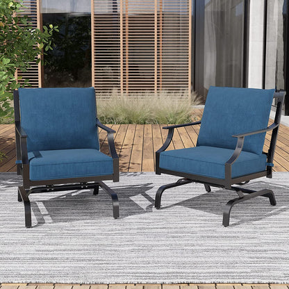 GRAND PATIO Outdoor Patio Seating Chair Metal Set of 2