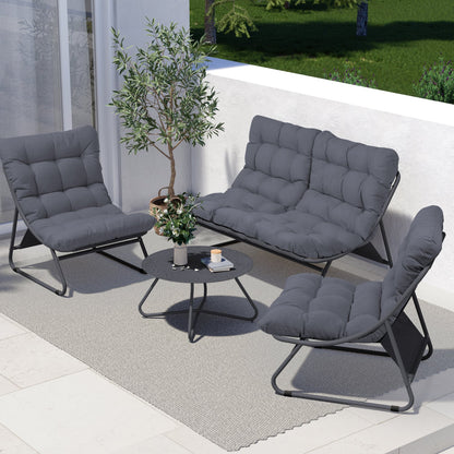 4-Piece Conversation Set  with Removable Cushion