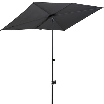 JENA 6x4 FT Rectangular Flat Patio Market Umbrella