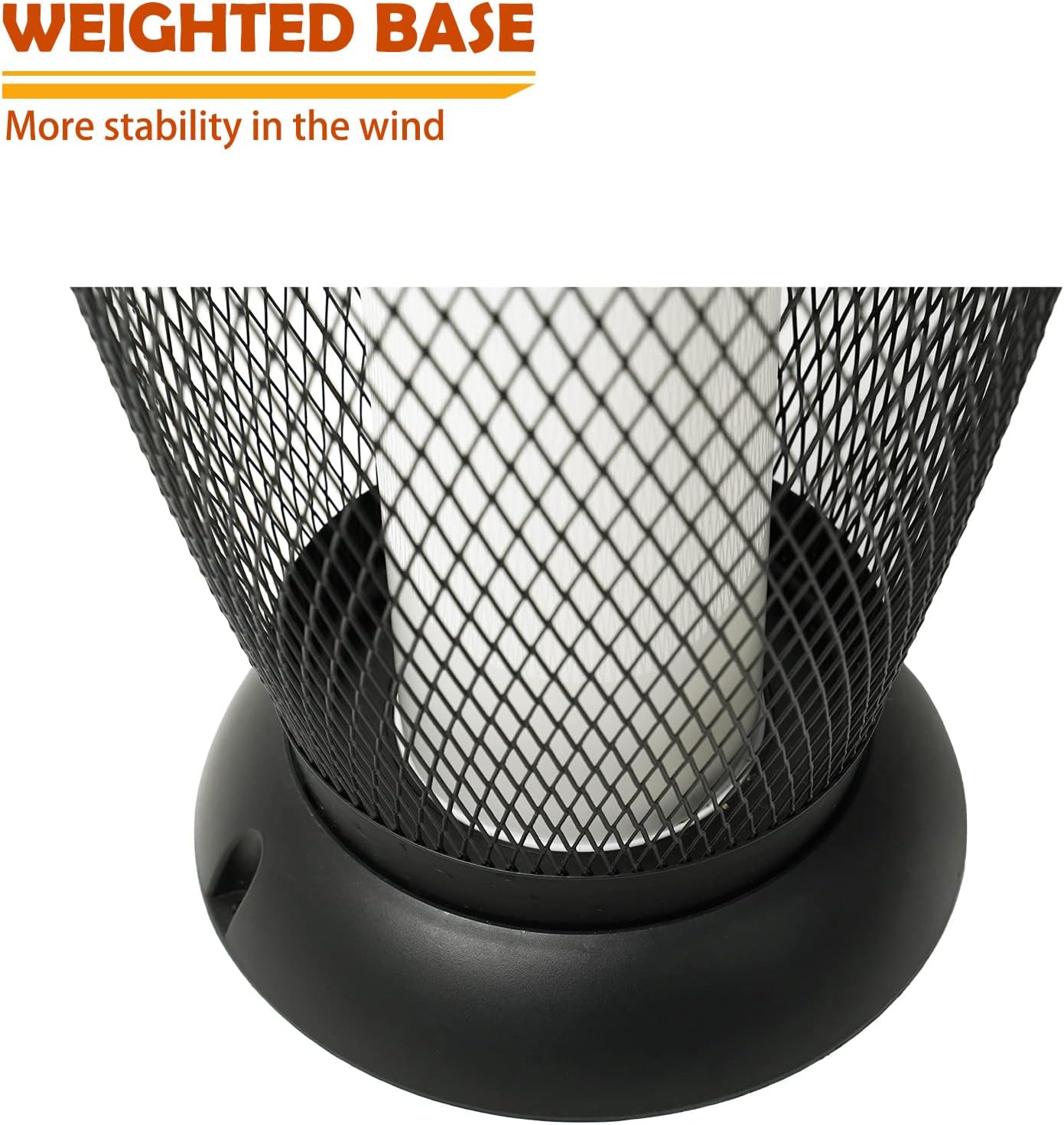 Shadow Solar Powered 28"H Floor Lamp, Metal Wire Shade, LED Modern Outdoor Flickering Lantern