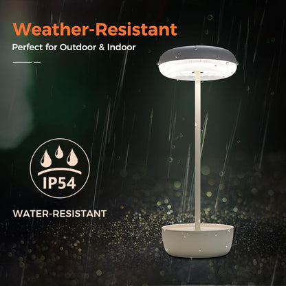 Outdoor Table Lamp Solar Table Lamp with USB-Type C