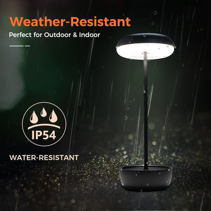 Outdoor Table Lamp Solar Table Lamp with USB-Type C