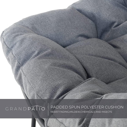 Rocking Chair Set of 3, Comfy Reading Chair Outdoors and Indoors, Modern Cozy Lounge Rocker with Cushion