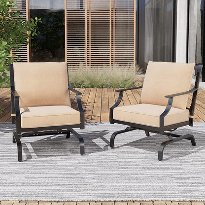 GRAND PATIO Outdoor Patio Seating Chair Metal Set of 2