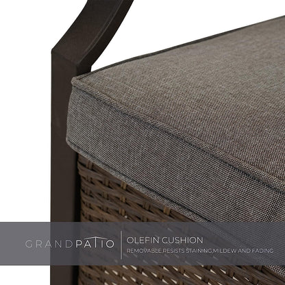 Outdoor Furniture Sets Weather Resistant Wicker Outdoor Patio Chairs with Ottomans and Coffee Tables for Balcony Backyard Garden Poolside
