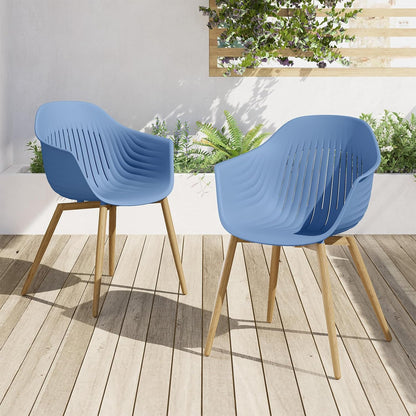 Blue Whale Outdoor Dining Chair Set