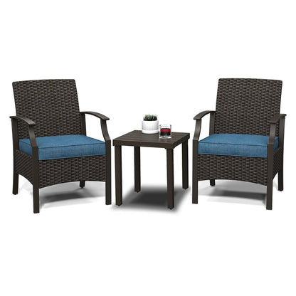 Outdoor Furniture Sets Weather Resistant Wicker Outdoor Patio Chairs with Ottomans and Coffee Tables for Balcony Backyard Garden Poolside