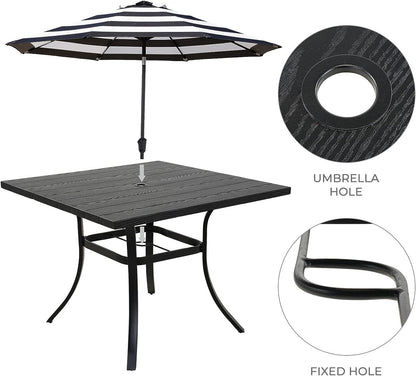 Outdoor Dining Set, Patio Dining Set Metal Patio Garden Set for Backyard,Patio