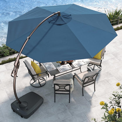 FT Deluxe NAPOLI SUNBRELLA Cantilever Umbrella with Umbrella Cover