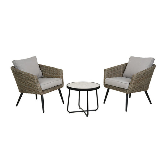 Piece Patio Bistro Set with 2 Chairs and 1 Coffee Table