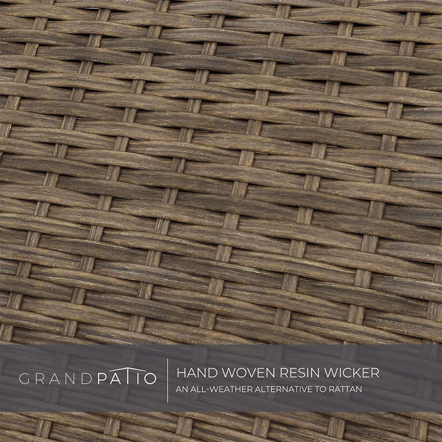 5 Pieces Outdoor Patio Furniture Sets Weather Resistant Wicker Outdoor Chairs with Ottomans and Coffee Tables